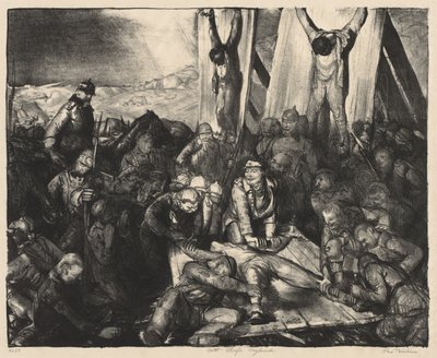 Válečná série:  Boží trest, Anglie od George Bellows