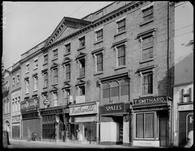 Devonshire House, 36 Corn Market, Derby, 1942. od George Bernard Mason