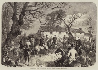 Princ z Walesu na setkání Burton Hounds, Green Man, Lincoln Heath od George Bouverie Goddard