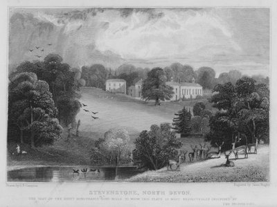 Stevenstone, Severní Devon (rytina) od George Bryant Campion