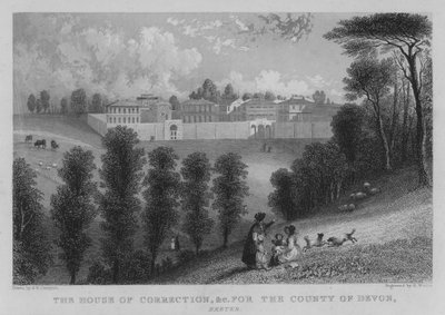The House of Correction, atd. pro hrabství Devon, Exeter (rytina) od George Bryant Campion