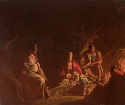 Zajati Indiány od George Caleb Bingham