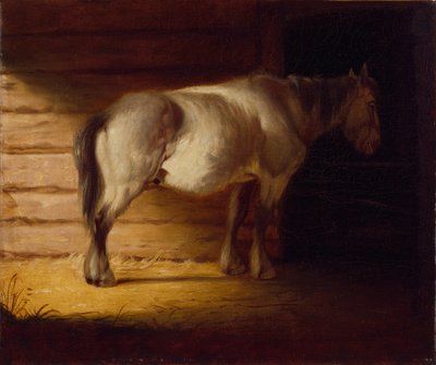 Starý polní kůň, 1856 (olej na plátně) od George Caleb Bingham