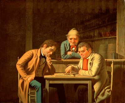 Hráči Dáma, 1850 od George Caleb Bingham