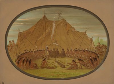 Psí hody – Siouxové, 18611869. od George Catlin