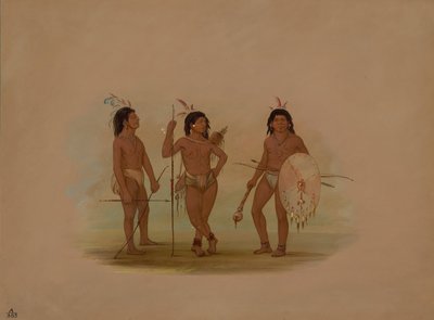 Náčelník Puelchee a dva mladí válečníci, 18541869. od George Catlin
