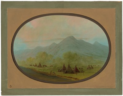 Malá vraní vesnice od George Catlin