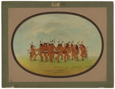Zábavný tanec - Sioux od George Catlin