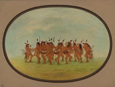 Zábavný tanec - Siouxové, 18611869. od George Catlin