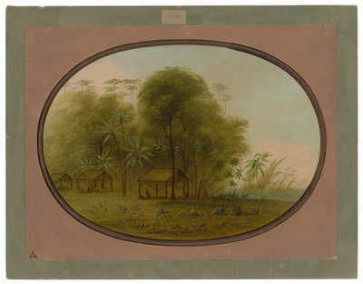 Vesnice Arowak od George Catlin