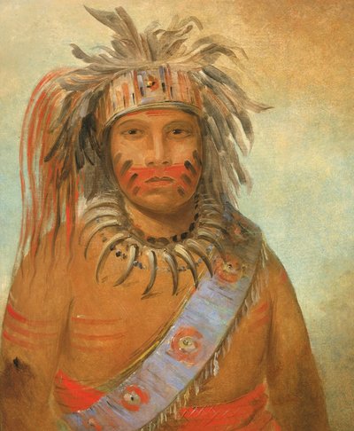 Au-nim-muck-kwa-um, Tempest Bird, 1845. od George Catlin