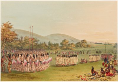 Tanec s míčem od George Catlin