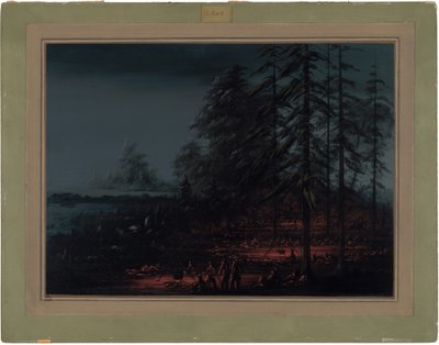 Bivak siouxské válečné skupiny od George Catlin