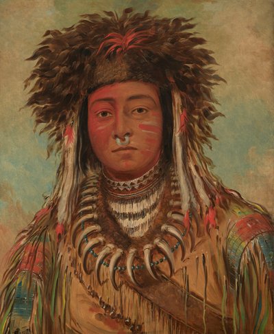Chlapec náčelník - Ojibwe od George Catlin