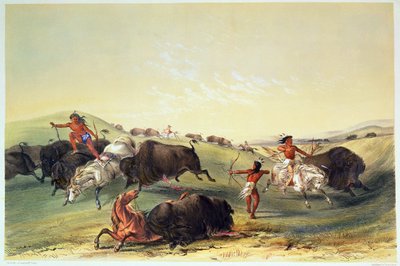 Buffalo Hunt, deska 7 z Catlin
