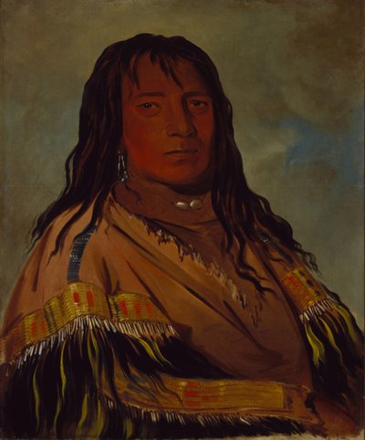 Chá-tee-wah-née-che, Bez srdce, náčelník kmene Wah-ne-watch-to-nee-nah od George Catlin