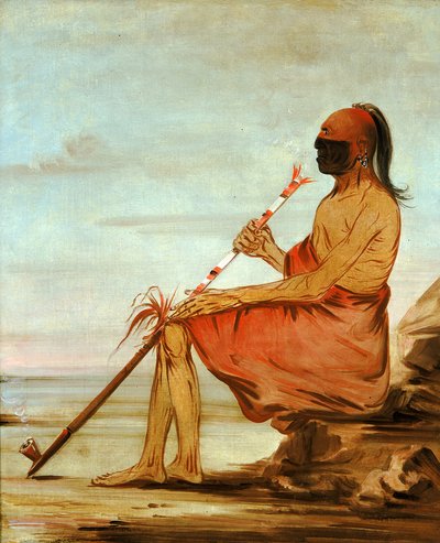 Coo-coo-coo, Sova, starý náčelník, 1836. od George Catlin