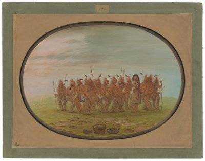 Dance to the Berdache - Saukie od George Catlin