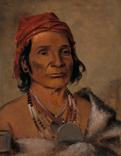 Deep Lake, starý náčelník od George Catlin