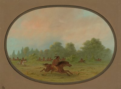 Defile of a Comanche War Party, 18611869. od George Catlin