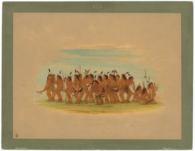 Psí tanec - Siouxové od George Catlin