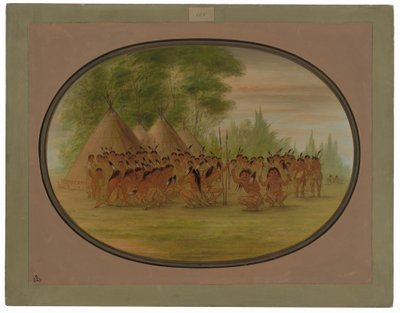 Orelský tanec - Choctaw od George Catlin