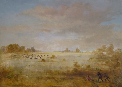 Pasení losů na podzimní prérii, 1846-1848. od George Catlin