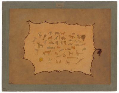 Faksimile róby Odžibbewayů od George Catlin