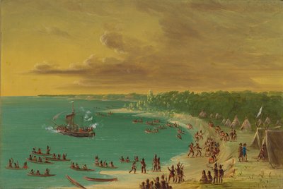 První plavba Griffina na Erijském jezeře. 7. srpna 1679, 18471848. od George Catlin