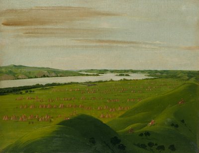 Fort Pierre, ústí řeky Teton, 1200 mil nad Saint Louis od George Catlin