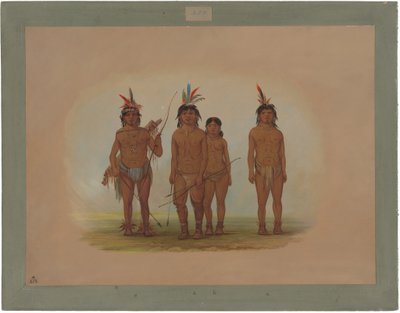 Čtyři indiáni Macouchi od George Catlin