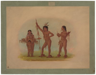 Čtyři indiáni Mura od George Catlin