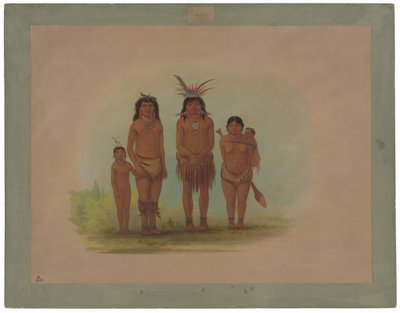 Čtyři indiáni Sepibo od George Catlin