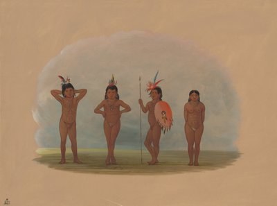 Čtyři děti Zurumati, 18541869. od George Catlin