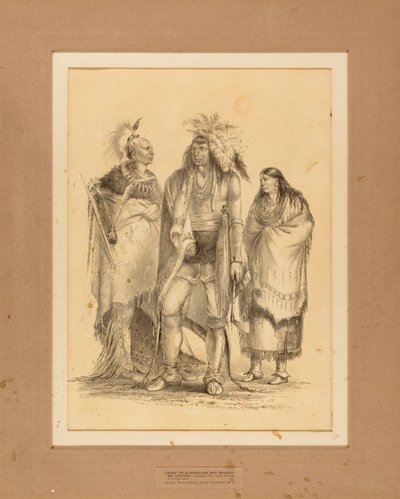 Skupina algonkinských a irokézských indiánů - č. 1 od George Catlin