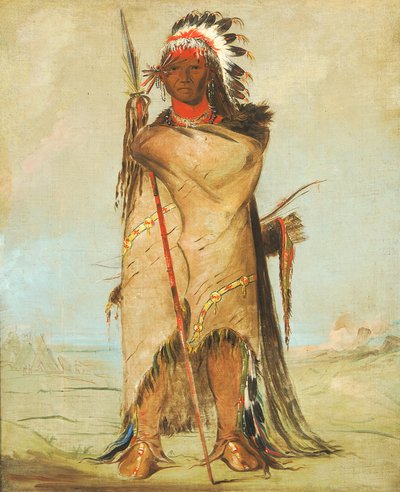 Hó-ra-tó-a, Statečný, 1832. od George Catlin