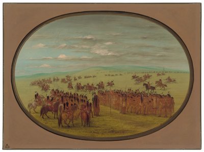 Dostihy - Minatarrees od George Catlin