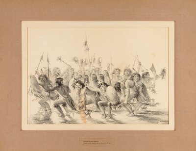 Indiánský tanec na hlavě - ne. 31 od George Catlin