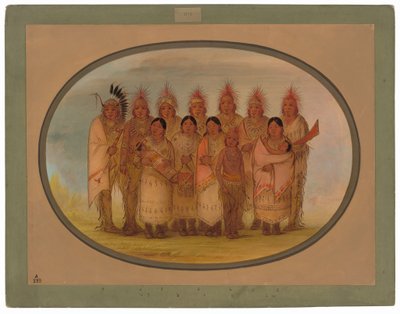 Indiáni z Iowy, kteří navštívili Londýn a Paříž od George Catlin