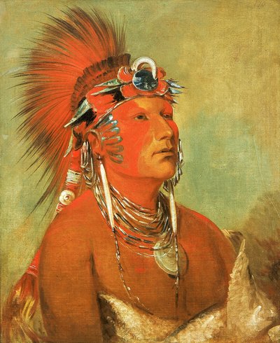 Jee-hé-o-hó-shah, Nelze odhodit, bojovník od George Catlin
