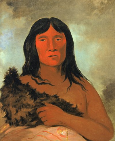 Kay-ée-qua-da-kúm-ee-gísh-kum, Ten, kdo zkouší zemi nohou. od George Catlin