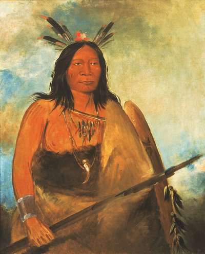 Kots-o-kó-ro-kó, Vlasy z býčí šíje, náčelník, 1834. od George Catlin