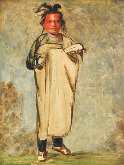 Káw-kaw-ne-chóo-a, a Brave, 1828. od George Catlin