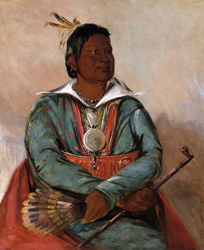 Mó-šo-la-túb-bee, Ten, kdo hasí a zabíjí, náčelník kmene od George Catlin