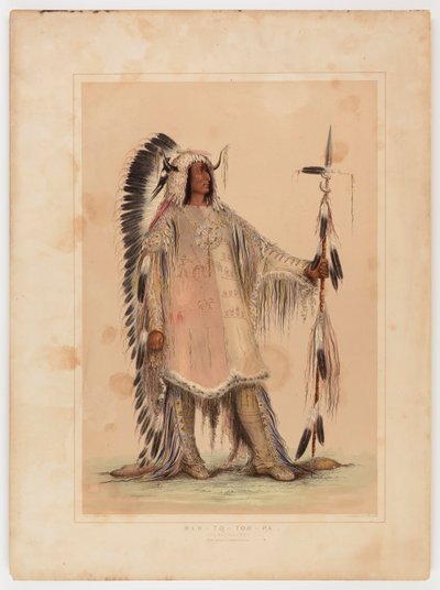 Mah-to-toh-pa, náčelník Mandanů od George Catlin