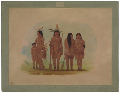 Členové kmene Payaguas od George Catlin