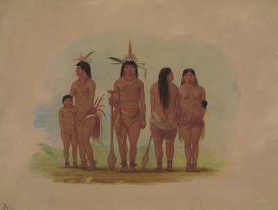 Členové kmene Payaguas, 18541869. od George Catlin