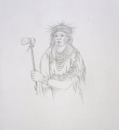 Men-son-se-a (Lefthand) 1852 od George Catlin
