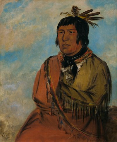 Na-pów-sa, Medvěd cestující v noci, náčelník od George Catlin