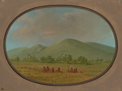 Nishnabotana Bluffs, Upper Missouri, 18611869. od George Catlin